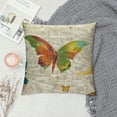 thumbnail image 2 of Qinduosi Watercolor Mushroom Pillow Covers, Botanical Plants Butterfly Cushion Covers for Car RV Camper Office,Glittering Moon Pillowcases Outdoor Pillow Covers White, 2 of 5