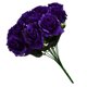 thumbnail image 5 of Ramo de flores de rosas artificiales de 12 cabezas, decoración floral de simulación, ramo de flores falsas nupciales de boda, púrpura seitruly HA7624-07B, 5 of 6
