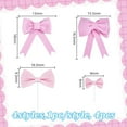 thumbnail image 2 of 4 Styles Foam Bowknot Cake Insert Card Decoration for B Pink 55~210x90~165x19~38mm, 2 of 5