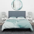 thumbnail image 3 of Designart '3D Light Blue Abstract Architecture' Modern & Contemporary Bedding Set - Duvet Cover & Shams, 3 of 4
