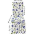 thumbnail image 2 of Chair Covers for Dining Room With Skirt's, Stretch Chair Protector Slipcovers,Flower Print Stool Cover High Elasticity All-Over Chair Cover, 2 of 7