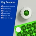 thumbnail image 3 of Avery Square Scalloped Labels, Neon Green, 1-5/8" x 1-5/8", 400ct, 3 of 11