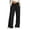 Black, variant on Women Drawstring High Waist Wide Leg Draped Pants 3D Seam Stitching Loose Fit for Patio Tea Gatherings And Backyard Afternoon Socials Blue XXL