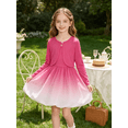 thumbnail image 4 of Lanbubble Girls 2 Piece Dress Set Sleeveless Bubble Dress with Cardigan & Side Pockets for Party Daily Wear Size 5-12Y, 4 of 6