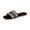 Black, variant on Ethnic Print Shoes, Open Toe Casual Slides, Boho Beach Sandals, Slip-On Shoes, Bohemian Stripe Sandals, Women's Woven Pattern Slide Sandals, Bohemian Stripe Flat Summer Shoes, Black 6.5