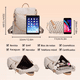 thumbnail image 4 of Mochilas Para Mujer De Moda beige Triangulos Grises Correa cafe claro, 4 of 5