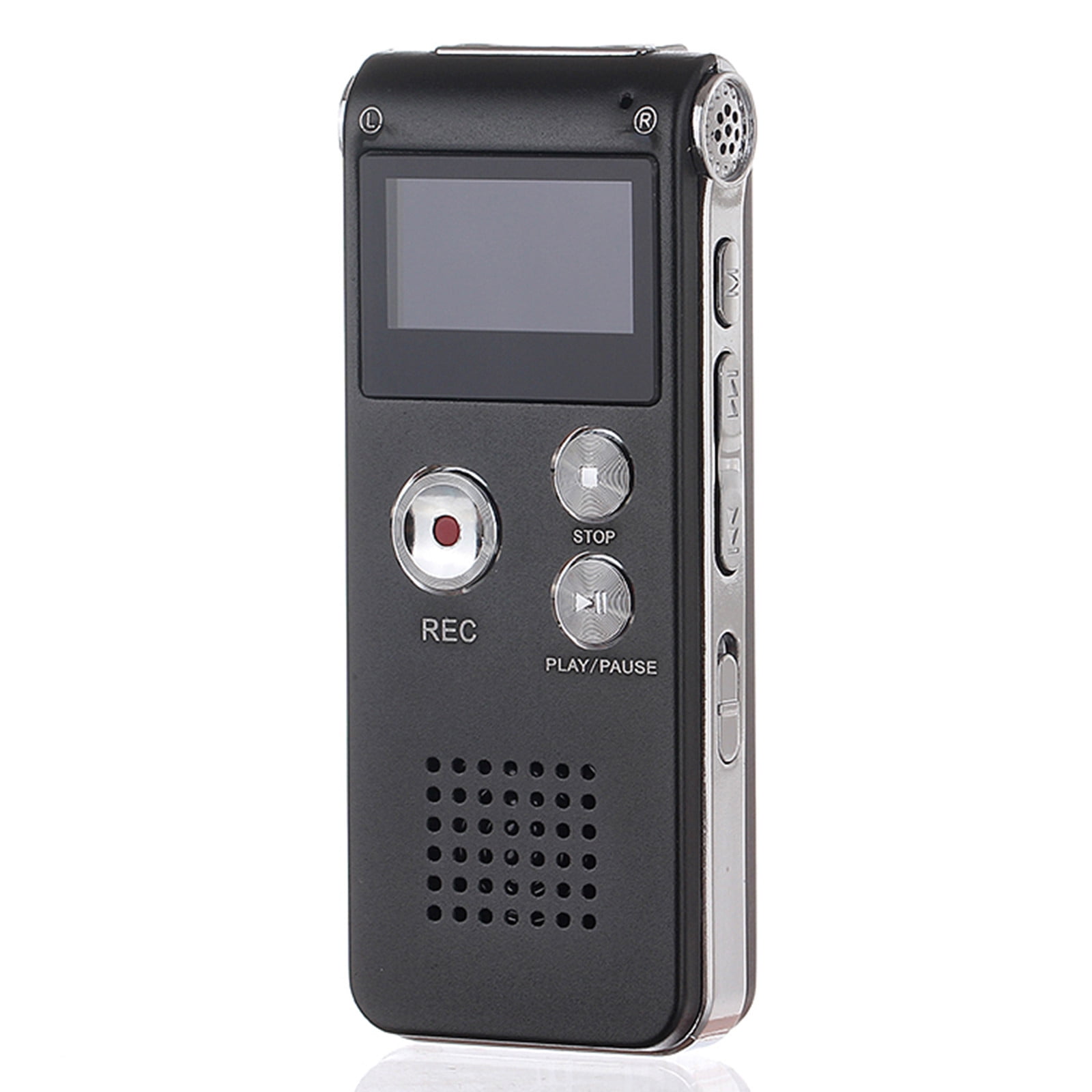 8GB Digital Voice Recorder with MP3 Player – Voice Recorder with Playback – Long Recording, LCD Display, USB Upload – for Professionals, Journalists & Business Use,Small Tape Recorder Device