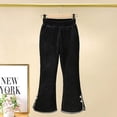 thumbnail image 6 of KYAIGUO Kids Toddler Girls Fleece Bell Bottoms Teen Autumn Winter Flare Leggings Long Pants,Little Girl Trousers,Baby Casual Pants Trousers 3-13 Years, 6 of 8