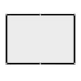 thumbnail image 4 of <p>Projection Screen, 60-100 Inch Synthetic Polyester Fabric Projector Curtain Foldable Portable White  For Open-air Cinema</p>, 4 of 7