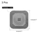 thumbnail image 2 of Uxcell 3packs Shower Drain Hair Catcher Round and Convex Drain Strainer for Shower, Grey, 2 of 5