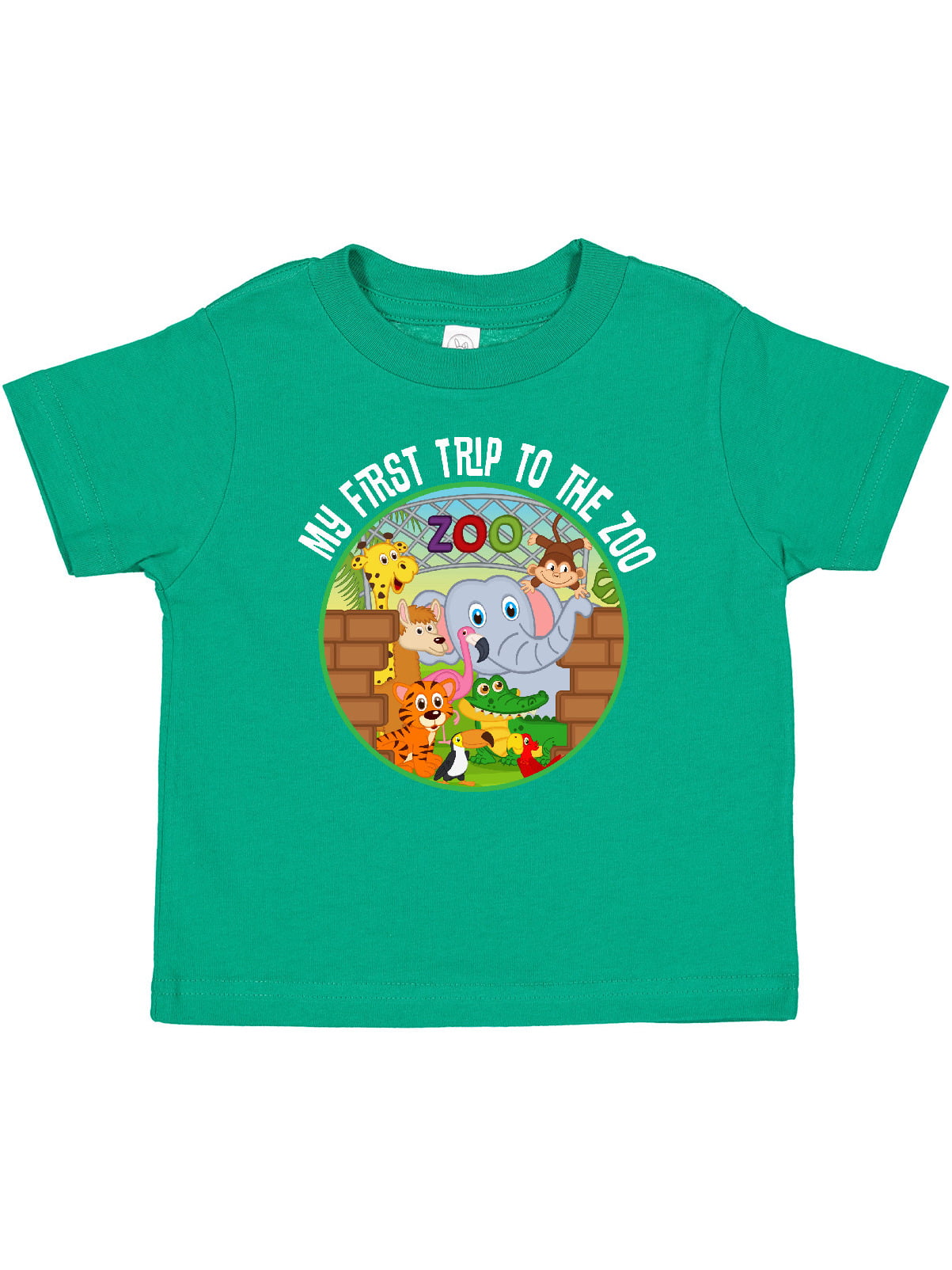 Inktastic 1st Trip to Zoo Animals Outfit Gift Baby Boy or Baby Girl T-Shirt  
