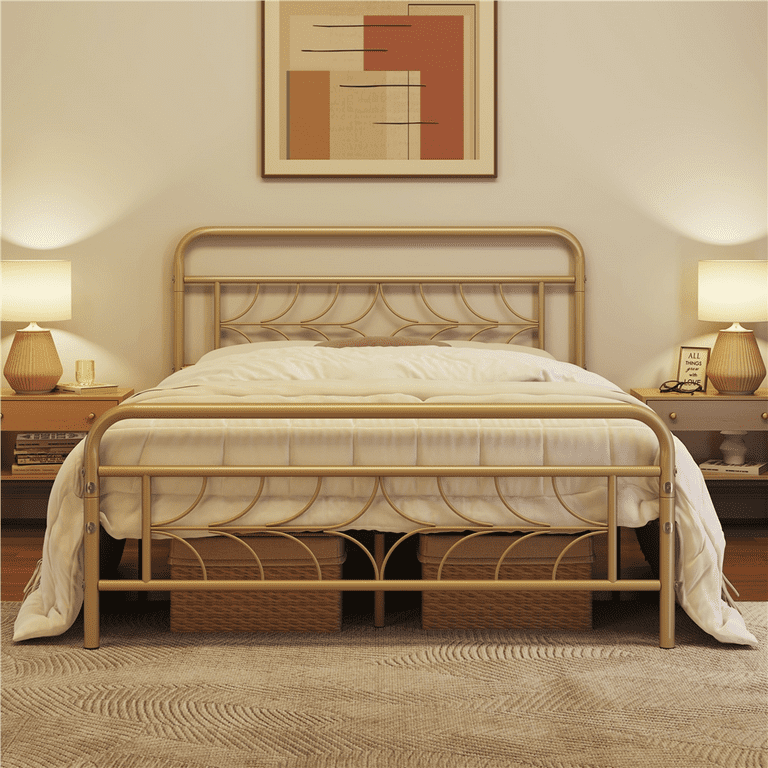 Walmart gold bed frame deals