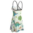 thumbnail image 5 of Dinosaur Jungle Pattern Summer Dresses For Women A-line Dress Sleeveless Dress, 5 of 6