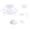 White - 6PCS, variant on Women White Off-Shoulder Anime Cosplay Dress 5PCS Set with Bow Tiered Ruffle Skirt Long Gloves Headband