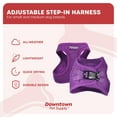 thumbnail image 4 of Downtown Pet Supply Step In Dog Harness For Small Dogs No Pull, Medium, Purple, 4 of 8
