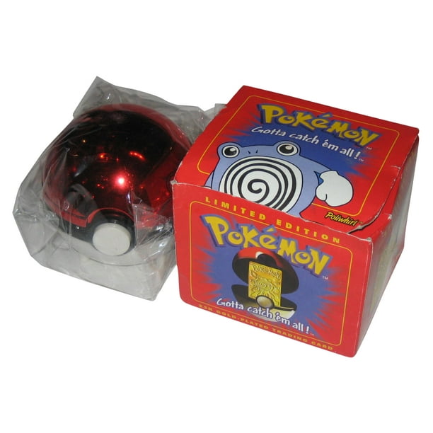 Pokemon Limited Edition 23k Gold Plated Poliwhirl Trading Card W Pokeball Toy Red Box Walmart Com Walmart Com