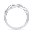 thumbnail image 3 of DGOLD Bague Tourbillon Mode Diamant Rond en Argent Sterling Blanc (0.10 Cttw), 3 of 4