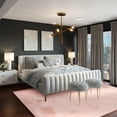 thumbnail image 2 of Linon Maven Faux Rabbit Pink 8' X 10' Rectangle Area Rug RUGFR0481, 2 of 6