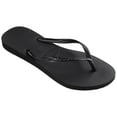 thumbnail image 2 of Havaianas Kids Slim Flip Flops - Kids' Summer Sandals for Boys & Girls - Black, 3Y big kid, 2 of 7