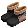 thumbnail image 1 of NOKIO Bottes de Pluie pour Enfants Style Rétro Matériau PVC à Double Couche Semelle Extérieure Texturée Antidérapante Graphiques d'Animaux de Dessin Animé Conception à Enfiler Confortable Unisexe, 1 of 5