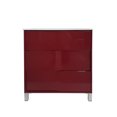 thumbnail image 2 of Eviva Toronto 32" Dark Red Standing Bathroom Vanity with White Porcelain Sink, 2 of 2