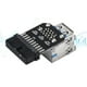 thumbnail image 2 of Adaptador de placa base USB 3.0 de 20 pines hembra a USB 3.0 doble tipo A hembra (B), 2 of 6