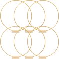 thumbnail image 1 of SUTENGDA 2 Set of Metal Floral Hoop Table Centerpiece with Base Dream Catcher Wedding Wreath DIY Rings, 1 of 6
