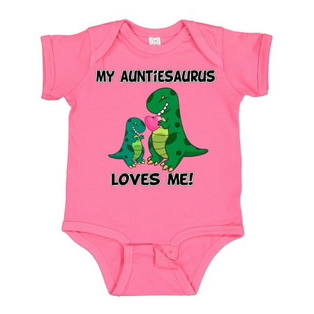 

Inktastic My Auntiesaurus Loves Me Gift Baby Boy or Baby Girl Bodysuit
