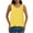 Yellow, variant on fatyb Women's Open Back Tank Tops Crewneck Casual Loose Shirts Sleeveless Solid Color Summer Blouses