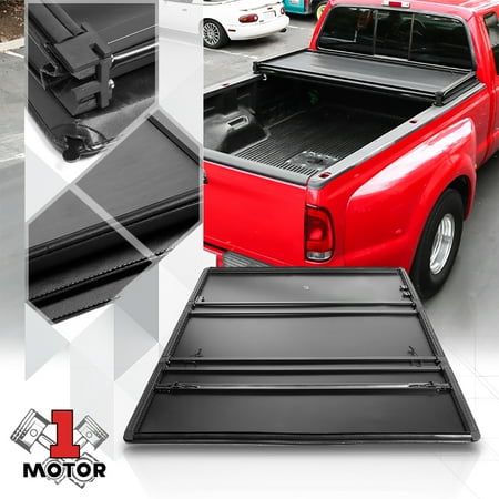 Short Bed Truck Tonneau Cover 5.5Ft Soft Top Tri-Fold for 20-21 Jeep Gladiator
