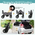 thumbnail image 7 of Infans Wagon Stroller for 2 Kids Push Pull Double Stroller with Adjustable Handle, 7 of 7
