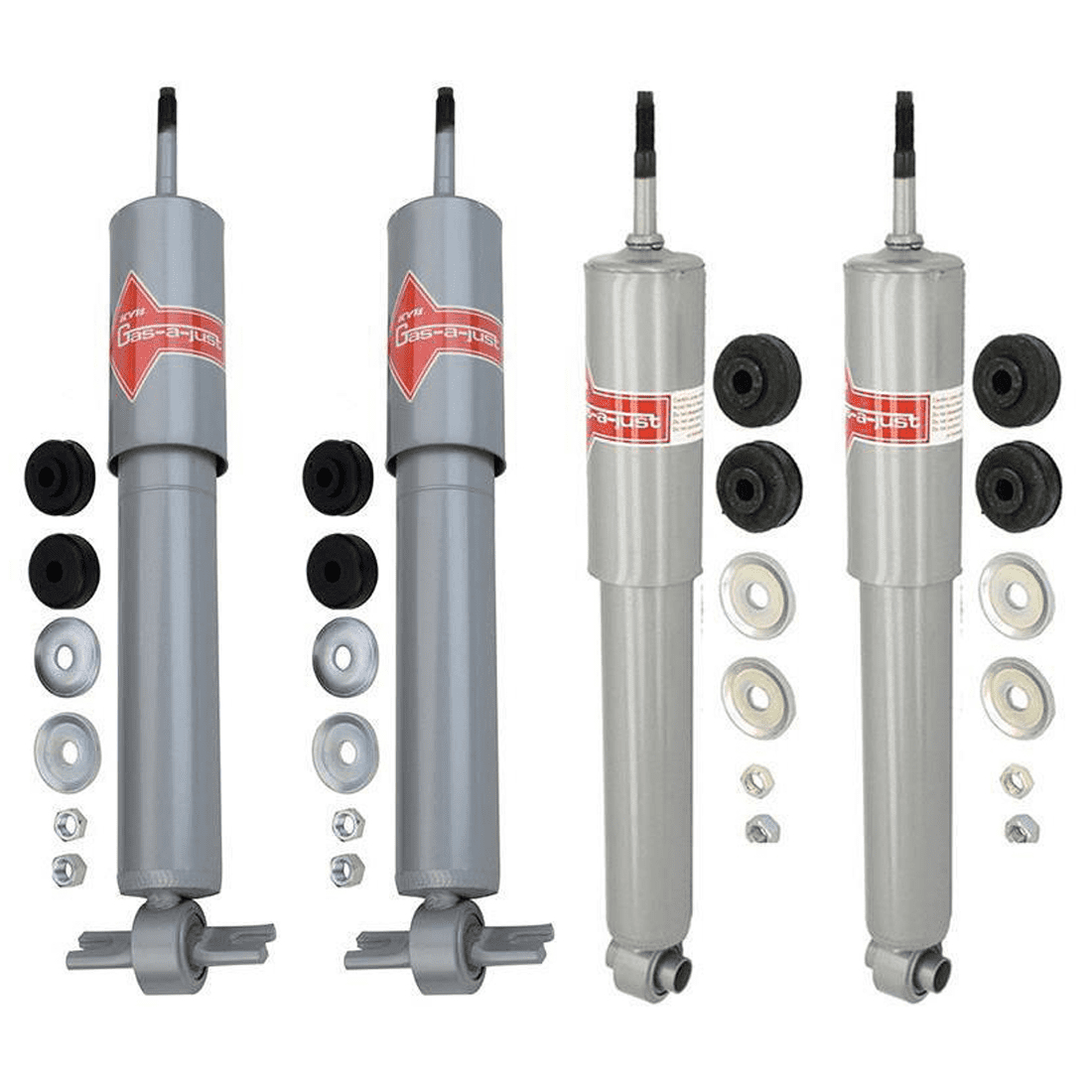 KYB Gas-A-Just Set of 2 Front & 2 Rear Shocks Struts for Chevrolet Corvette