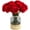Red, variant on 10PCS Artificial Flowers Silk Carnations Bouquet  for Home Party Bridal Wedding Bouquet Mother's Day Decoration (White)