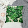 thumbnail image 2 of Nawypu  Happy ST Patricks Day Peace Love Lucky Throw Pillow Covers,  Clover Stripes Decoration for Sofa Couch Set of, 2 of 5