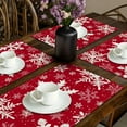thumbnail image 5 of Dmlowu Christmas Placemats Set of 4 - Heat Proof Christmas Place Mats, Non-Slip Table Mats for Party Holiday Decor, Merry Christmas Decorations Placemats for Dining Table, 5 of 8