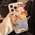 thumbnail image 3 of Cartoon graffiti elephant stand Apple 16 mobile phone case 14 glitter iphone15promax suitable for 11 original 12, 3 of 7