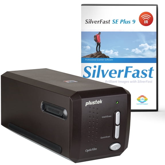 Plustek OpticFilm 8300i SE - 35mm Film & Slide Scanner with 38% scan Speed Increase, Bundle SilverFast SE Plus 9