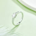 thumbnail image 5 of 0.5 Carat D Grade Princess Cut Moissanite Wedding Ring S925 Silver Plated White Gold Family Friends Mother Gift Birthday Gift Wedding Event Daily Wear, 5 of 7