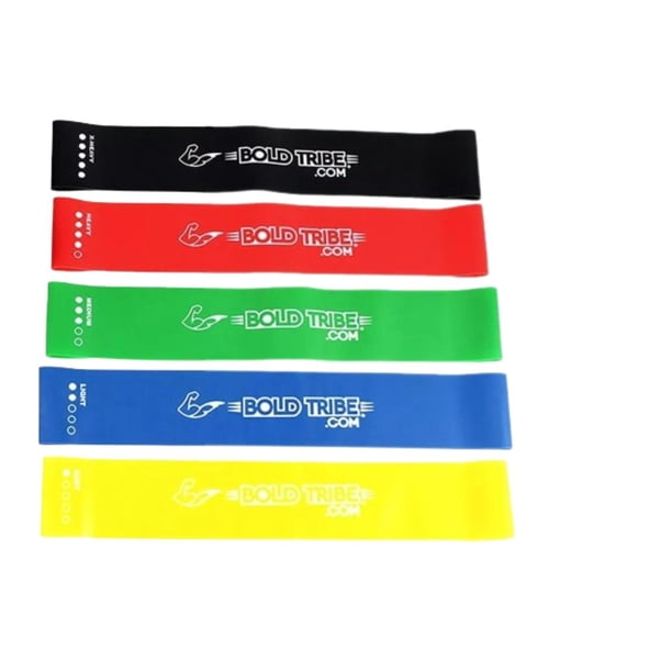 5 Bandas Tipo Liga De Resistencia Total Body Bold Tribe Bold Tribe Mixtos