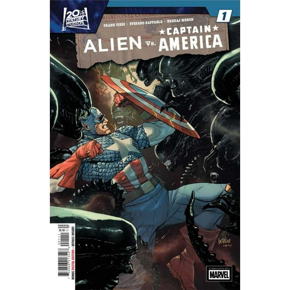 Alien vs. Captain America #1 VF ; Marvel Comic Book