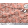 thumbnail image 3 of Soimoi Orange Cotton Duck Fabric Artistic Flower Mandala Printed Craft Fabric by the Yard 56 Inch Wide, 3 of 3