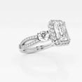 thumbnail image 2 of Ariana Jewel Solitaire 1.9 Ct Emerald Cut Diamond Ring - 14K White Gold Plated Ring for Gift - Engagement Wedding Diamond Jewelry for Women's - Prong Set Ring For Women's - Hidden Halo Rings for Her, 2 of 2