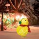 thumbnail image 5 of Decoración de invierno, LED amarillo polluelo con bufanda, orejeras, farol, decoración navideña de pollo para navideñas, patio - rojo  rojo Yotijar Pollo Iluminado, 5 of 10
