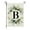 B, variant on Anuirheih Welcome Decorative Garden Flags with Letter, Wreath Double Sided House Yard Patio Outdoor Garden Flags Small Garden Flag Family Last Name Initial Decoration(C)