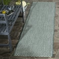 thumbnail image 2 of SAFAVIEH Courtyard Blair Checkered Indoor/Outdoor Area Rug, Rust/Light Grey, 2'7" x 5', 2 of 4