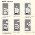 thumbnail image 4 of French Press Coffee Maker, 34oz Espresso and Tea Maker, High Borosilicate Glass Coffee Pot with Filter Assembly Unit, Espresso Coffee Maker for Home, Office, Camping, 4 of 6