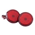 thumbnail image 1 of Reflector de parachoques trasero LED de 6,8 cm para Toyota Corolla, luz antiniebla, luz de freno y freno, color rojo, 1 of 6