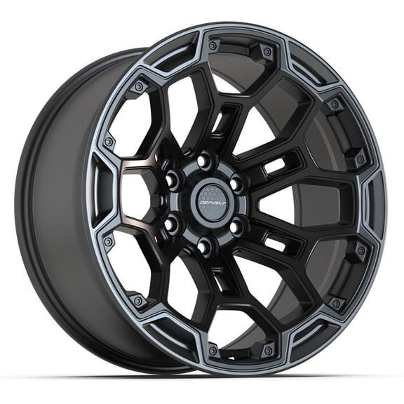 DEFIANT Wheels DF03 20 Inch Rims Fit 6x139.7 20x9 Satin Black with Dark Satin Charcoal 2-Tone (Set of 4)