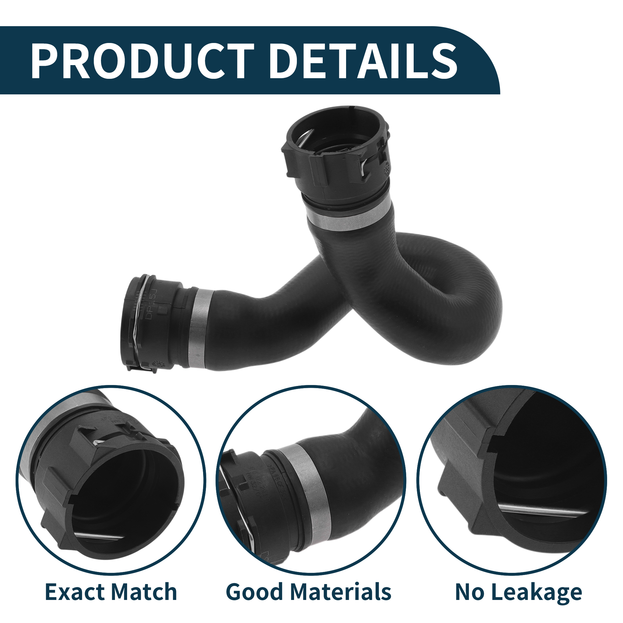Unique Bargains Radiator Hose Heater Hose Radiator Outlet Hose Pipe No.4G0122101BC Water Pipe