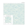 thumbnail image 7 of NextWall Sky Blue Bayside Waves Peel and Stick Wallpaper - 20.5 in. W x 18 ft. L Roll, 7 of 7